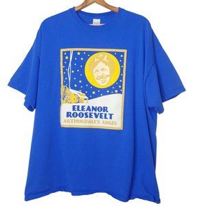 Elenor Roosevelt Arthurdales Angel 2XL T Shirt Blue History New Deal Town WV